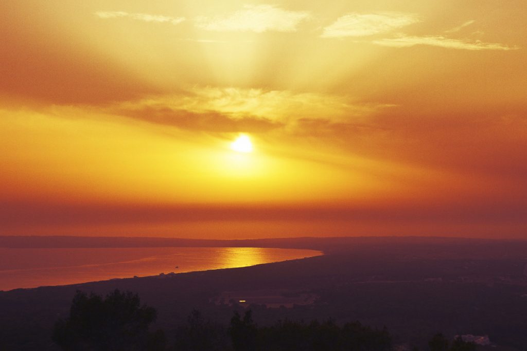 Atardecer desde un mirador de Formentera